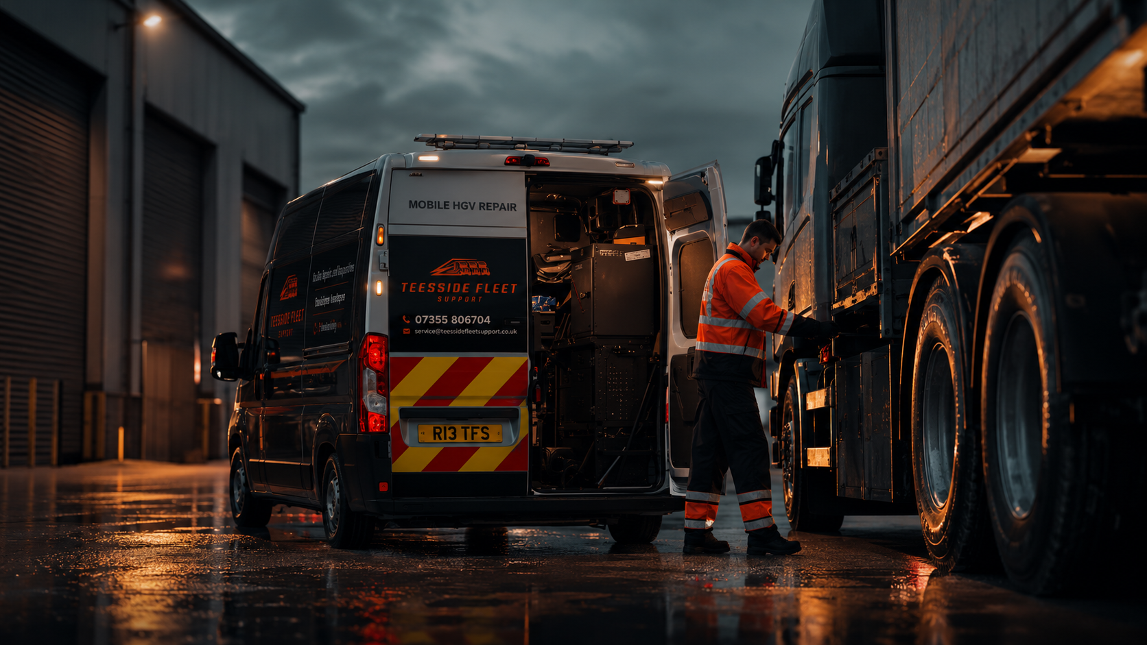 Night time mobile HGV service